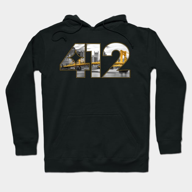 412 - Pittsburgh Skyline Hoodie by WalkDesigns